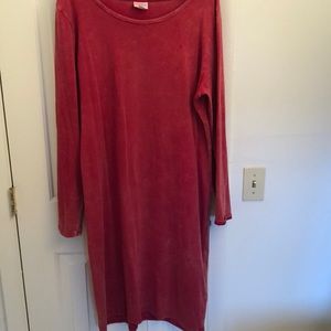 Acid Washed RED Lularoe Debbie Dress🎈